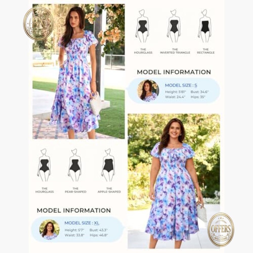 Polyester Elastane Maxi Dress with Pockets A-Line… - image 3